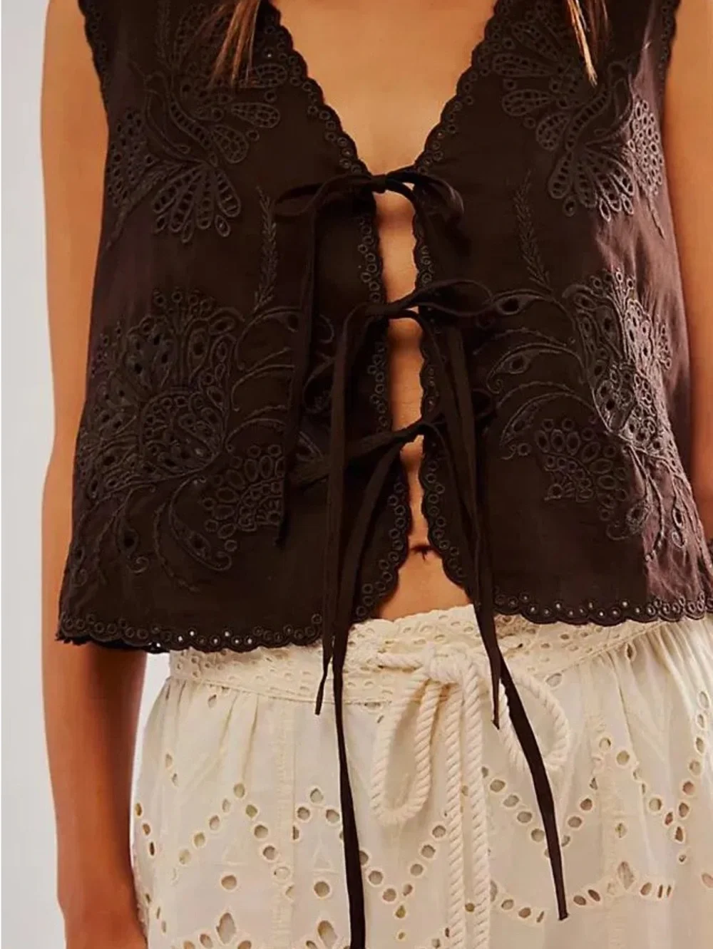 Free People sweet escape top - brown